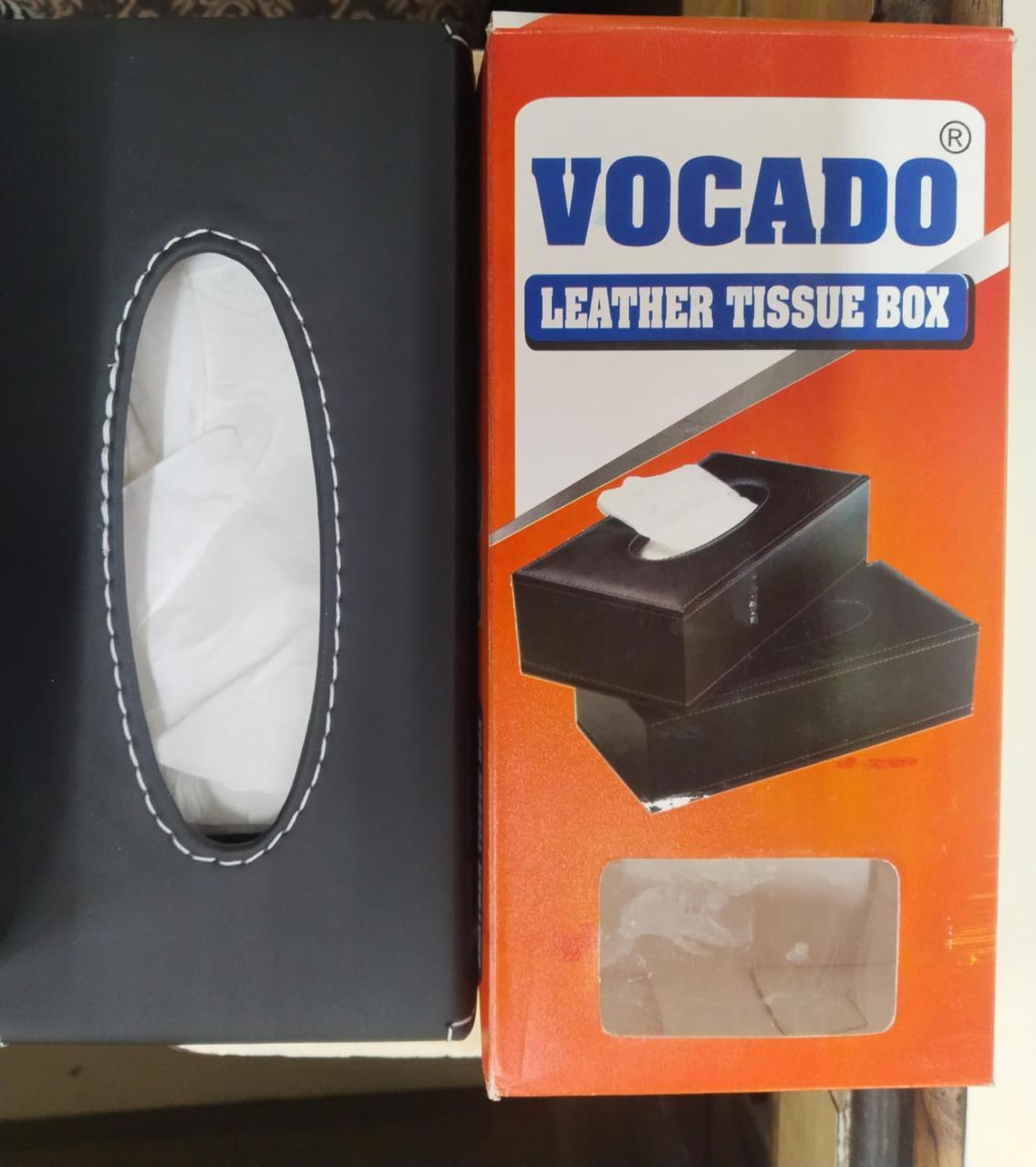 LEATHER TISSUE BOX